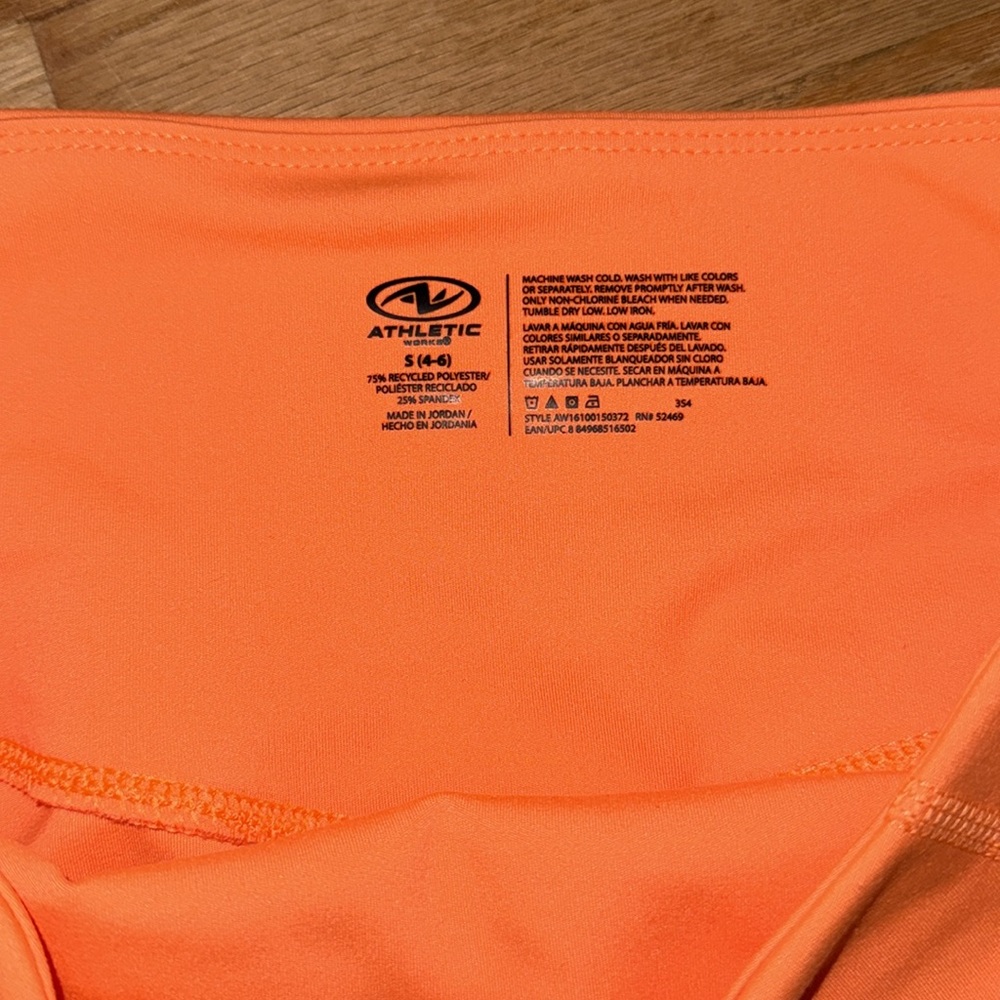 Women's Orange bike Shorts - Picture 3 of 3